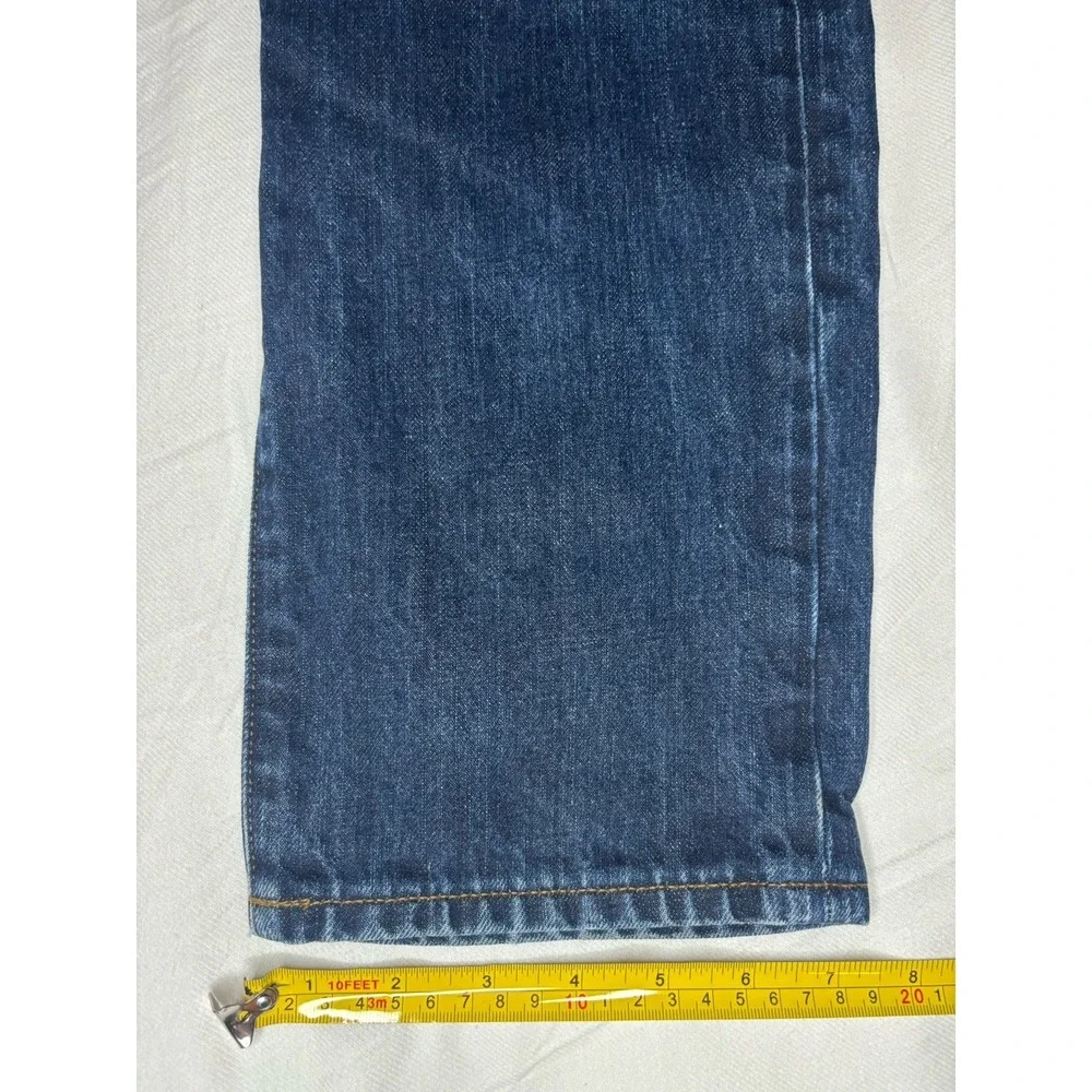 J.Crew 770 Japanese Kaihara Denim Dark Blue Jeans Men's 32x30 Straight Slim